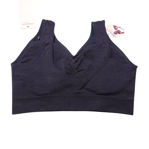 NWT Shapermint Truekind Everyday Throw-on Wireless Bralette Sz M Black 91404 - Picture 7 of 7
